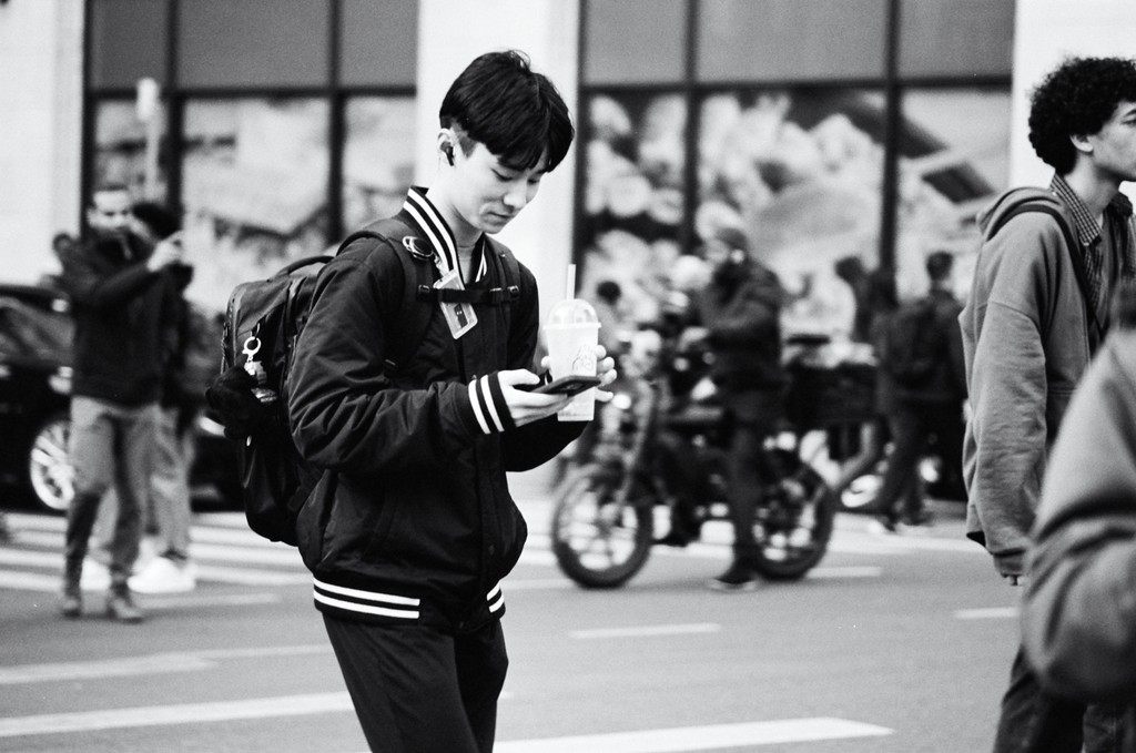 Person checking phone repeatedly