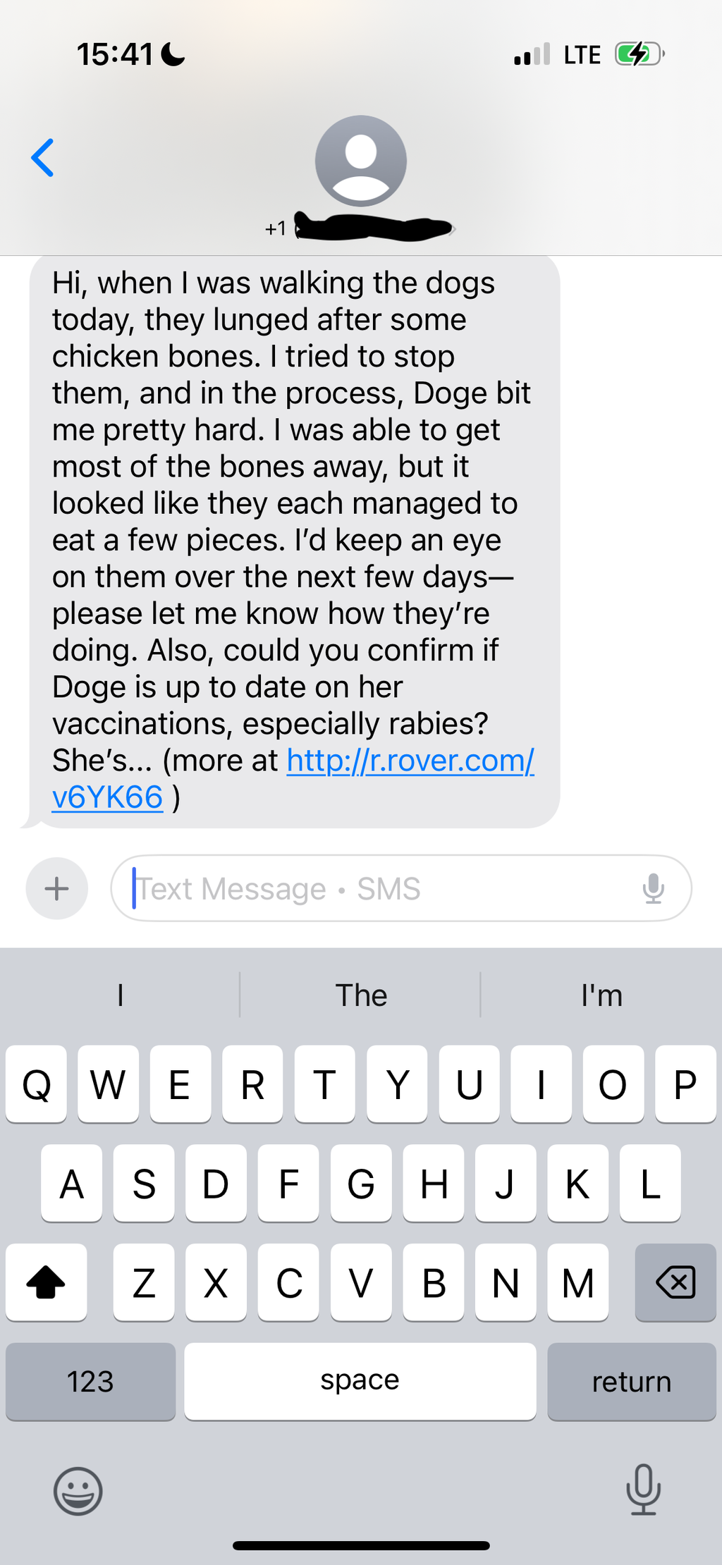 Message from the walker